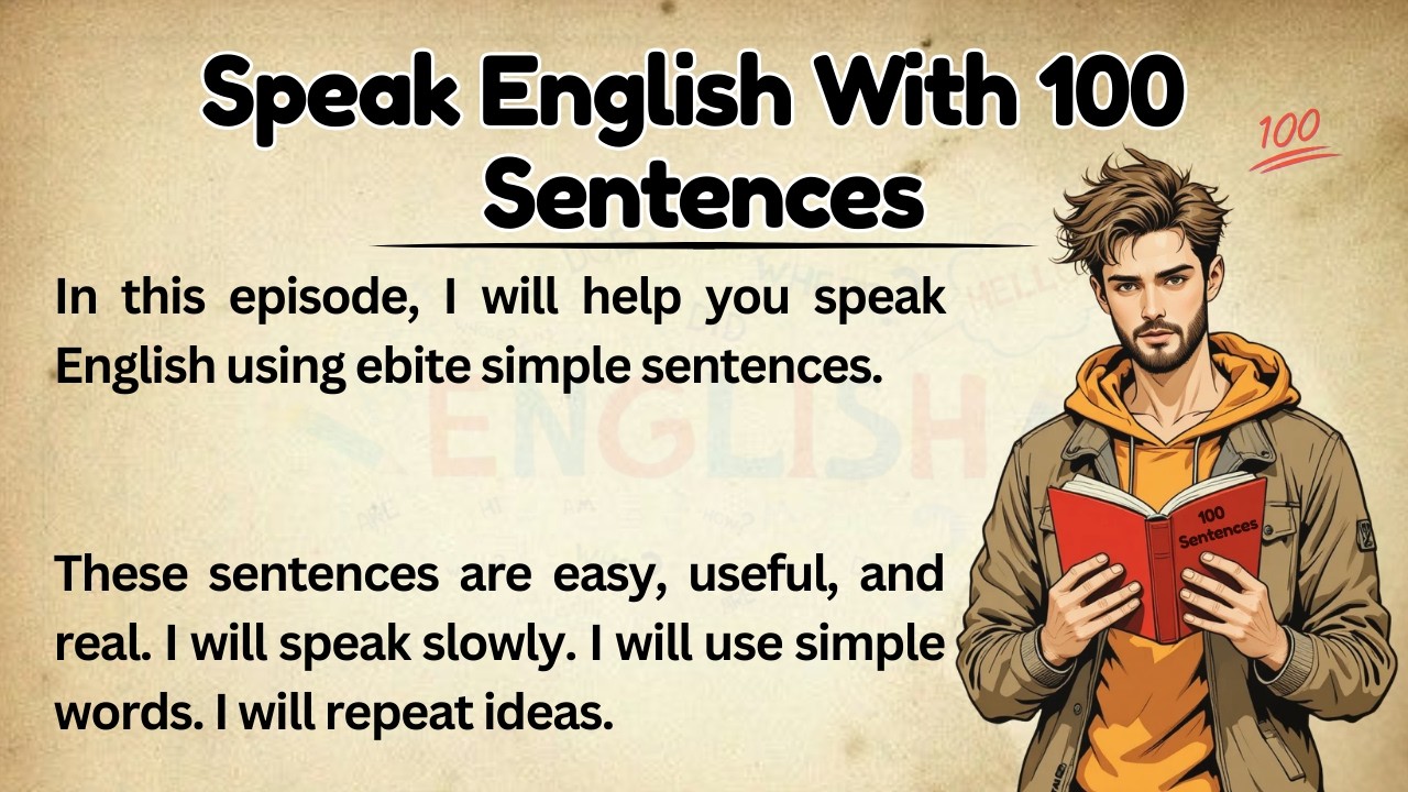 Speak English With 100 Sentences || Graded Reader || Improve Your English || Listen And Practice