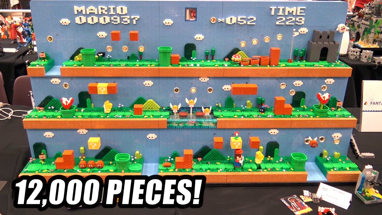 Poziom LEGO Super Mario z 14 silnikami!
