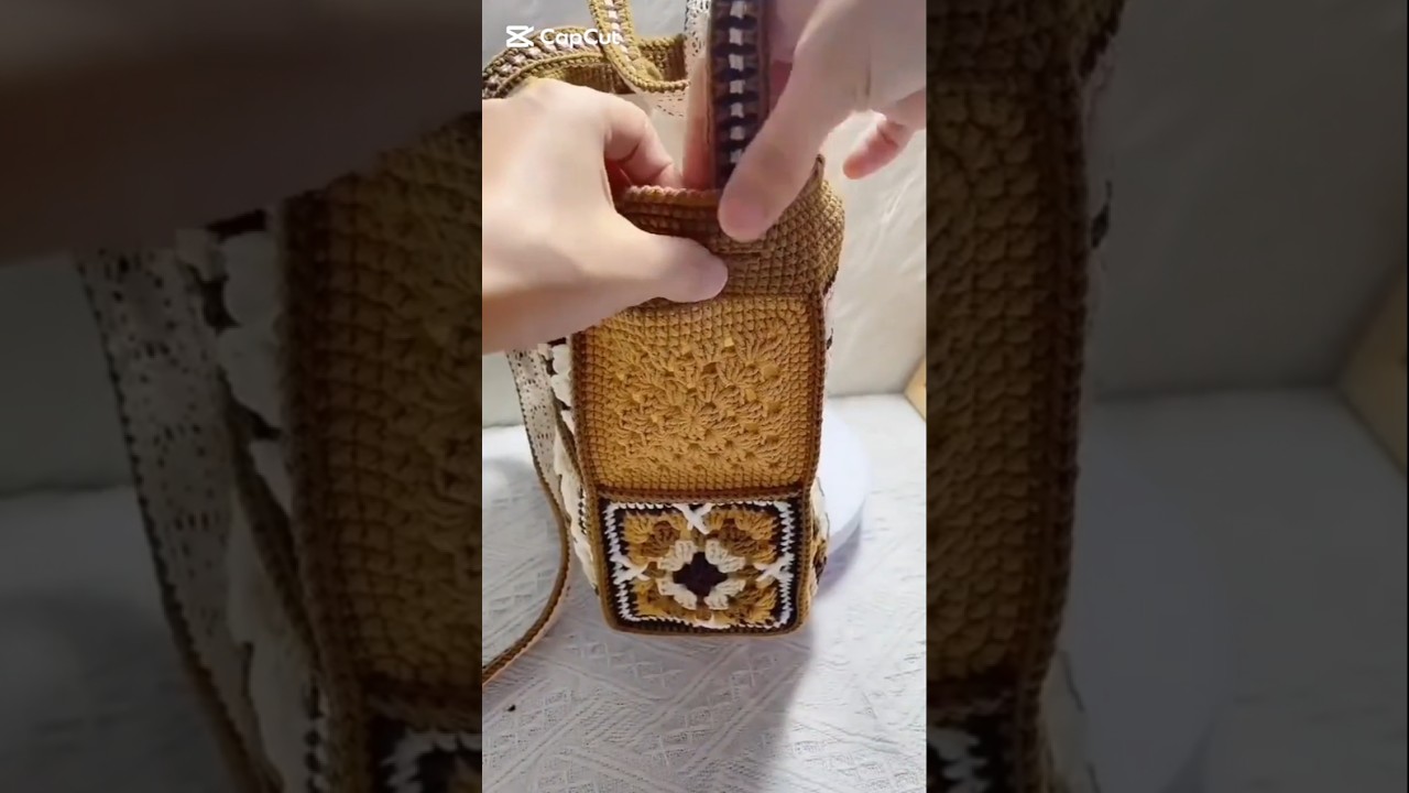 Crochet handbag