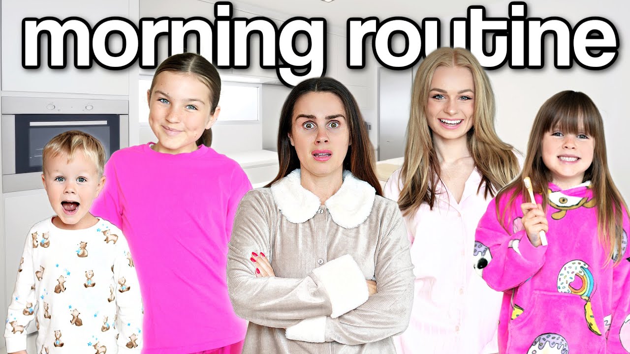 Our Family’s CRAZY New Morning Routine! *4 Kids* | Family Fizz
