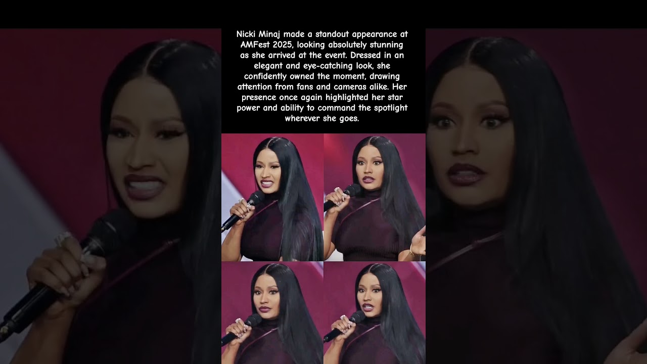 Nicki Minaj SHUTS DOWN AMFest 2025 With This Look! #nickiminaj #shorts #viralvideo