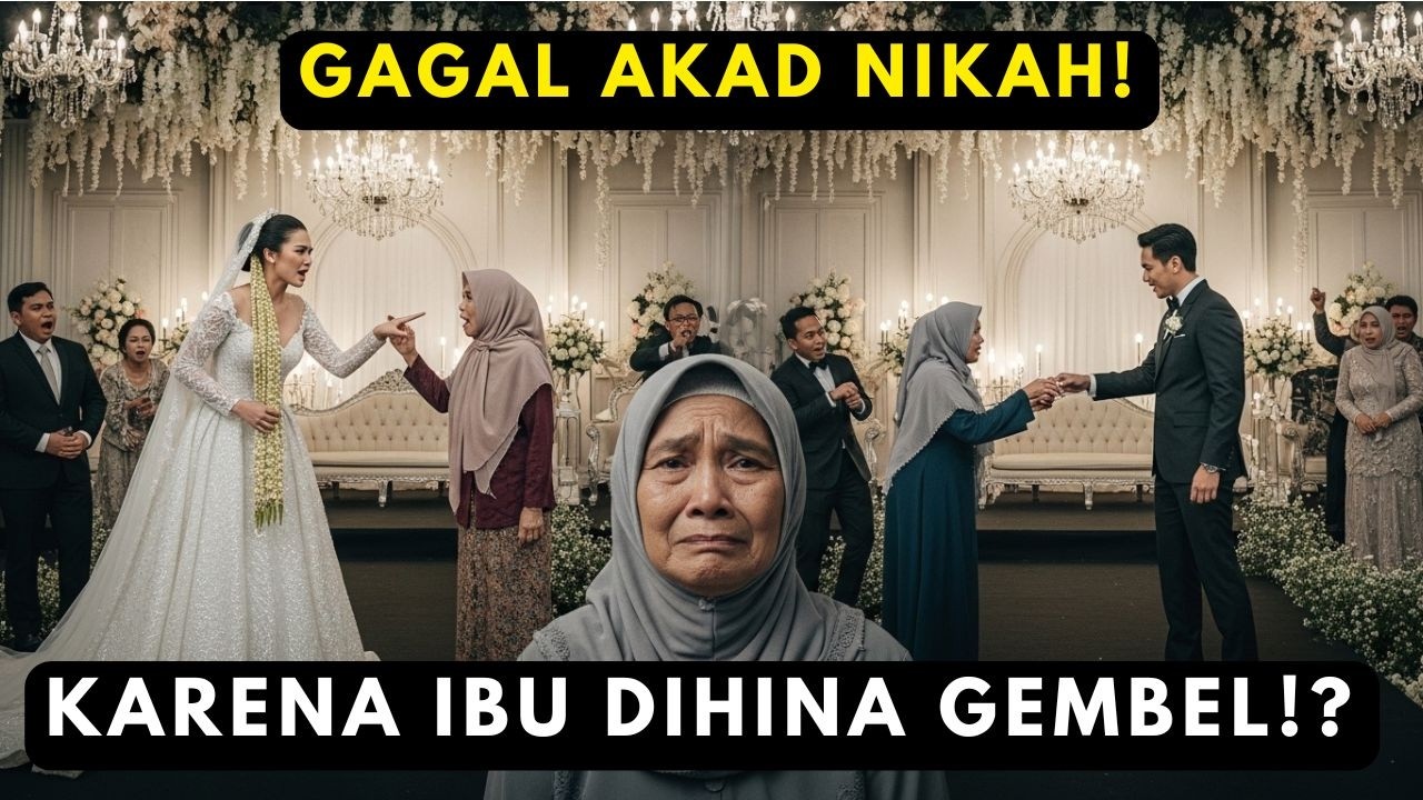 DIUSIR MERTUA! Ibu Pakai Kebaya Lusuh di Pernikahan Anak, Tamu Kaya Raya Justru Sujud di Kakinya