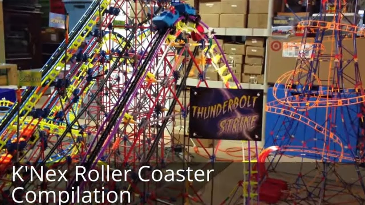 K'Nex Roller Coaster Compilation of 6 coasters - Son of Serpent and more