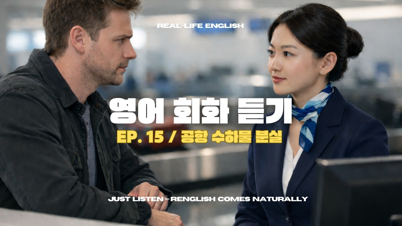 영어 회화 듣기｜공항에서 수하물을 분실 했을 때 원어민이 쓰는 영어 표현｜🛄😥💬
