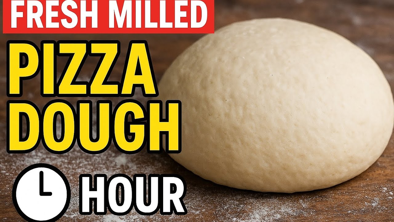 Fresh Milled Pizza Dough in 1 Hour | Easy Homemade Recipe