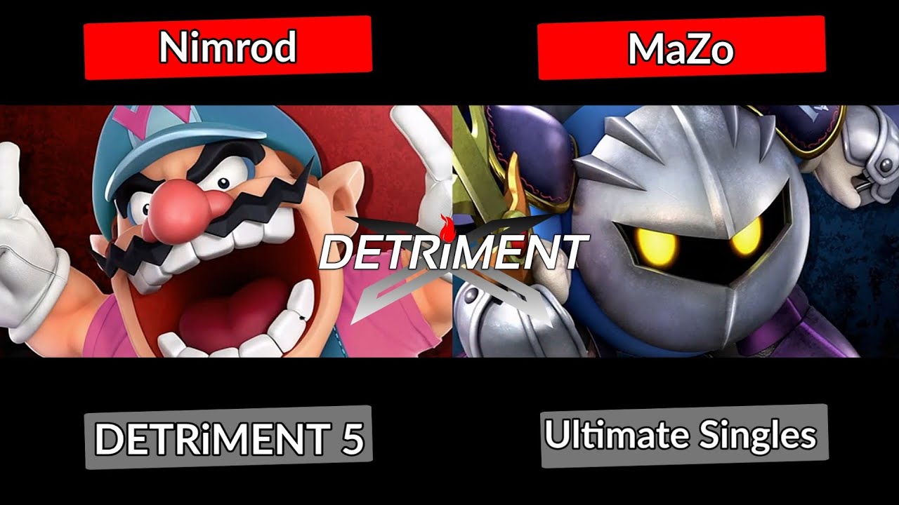 DETRiMENT 5 - Nimrod (Wario) против MaZo (Meta Knight) | Smash Ultimate ssbu
