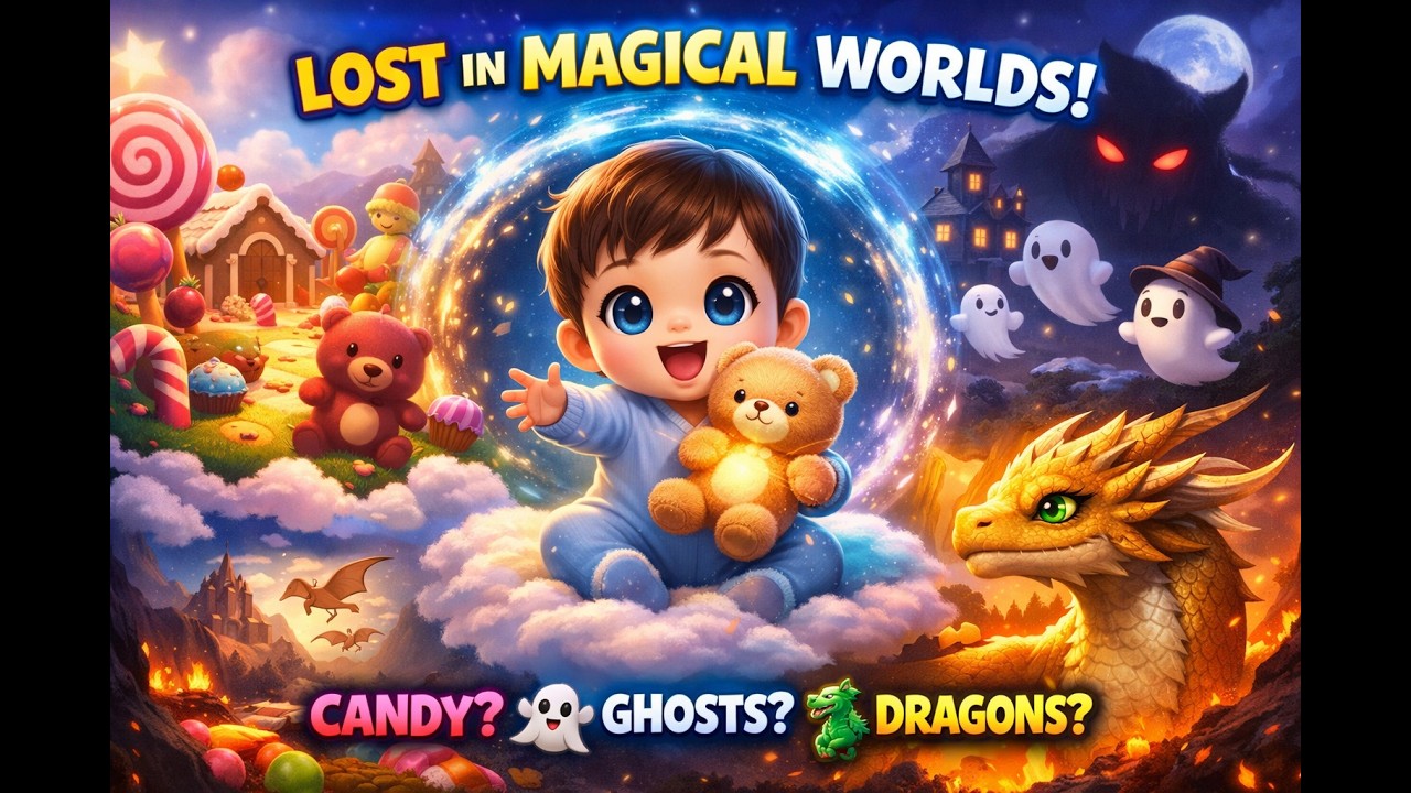 Baby Enters a Magical World | Candy 🍭 Ghost 👻 Dragon 🐉 Adventure Story
