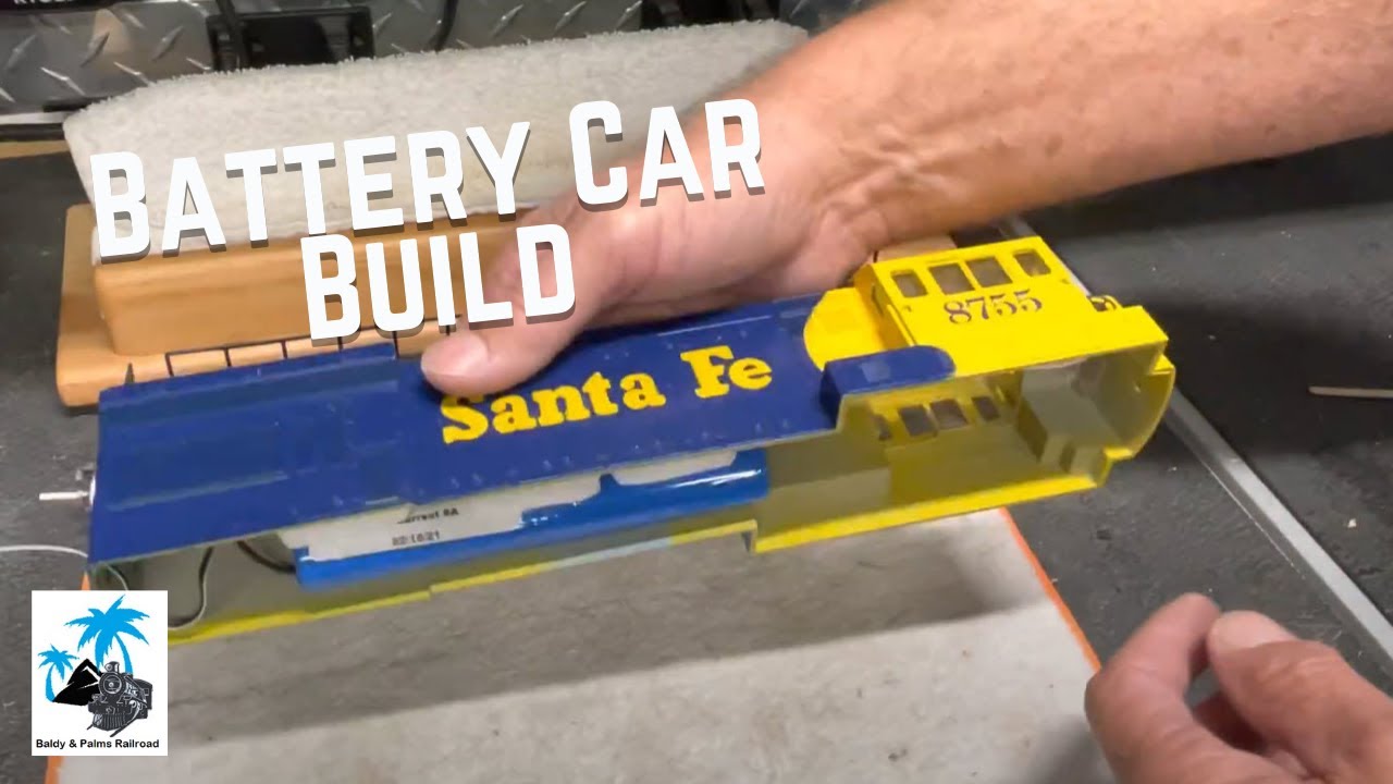 Battery Car build for running dead rail locomotives
