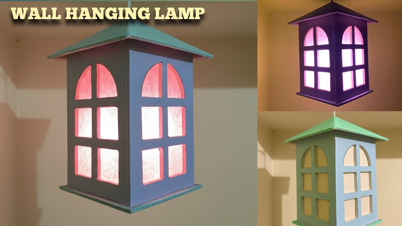 Amazing Wall Hanging Lamp/Lantern Making At Home | Beautiful Night Light ||