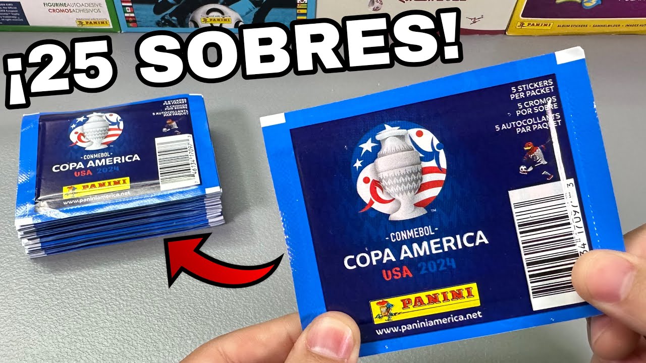 *ABRIMOS 25 SOBRES* DEL NUEVO ÁLBUM DE LA COPA AMERICA 2024