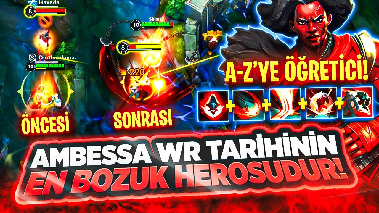AMBESSA OYUNA HİLE GİBİ GELMİŞ! DAHA ÖNCE BÖYLE BİR ŞAMPİYON GÖRMEDİNİZ! A-Z'YE AMBESSA ÖĞRETİCİ!
