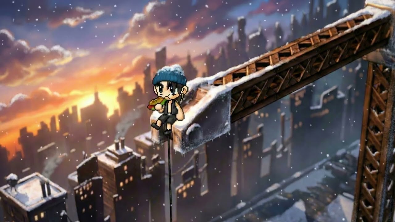 눈 내리는 커닝시티에서 멍때리기 ❄️ | Study Music