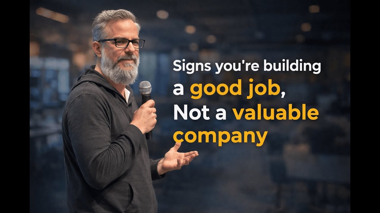 Signs you're building a good job, Not a valuable company