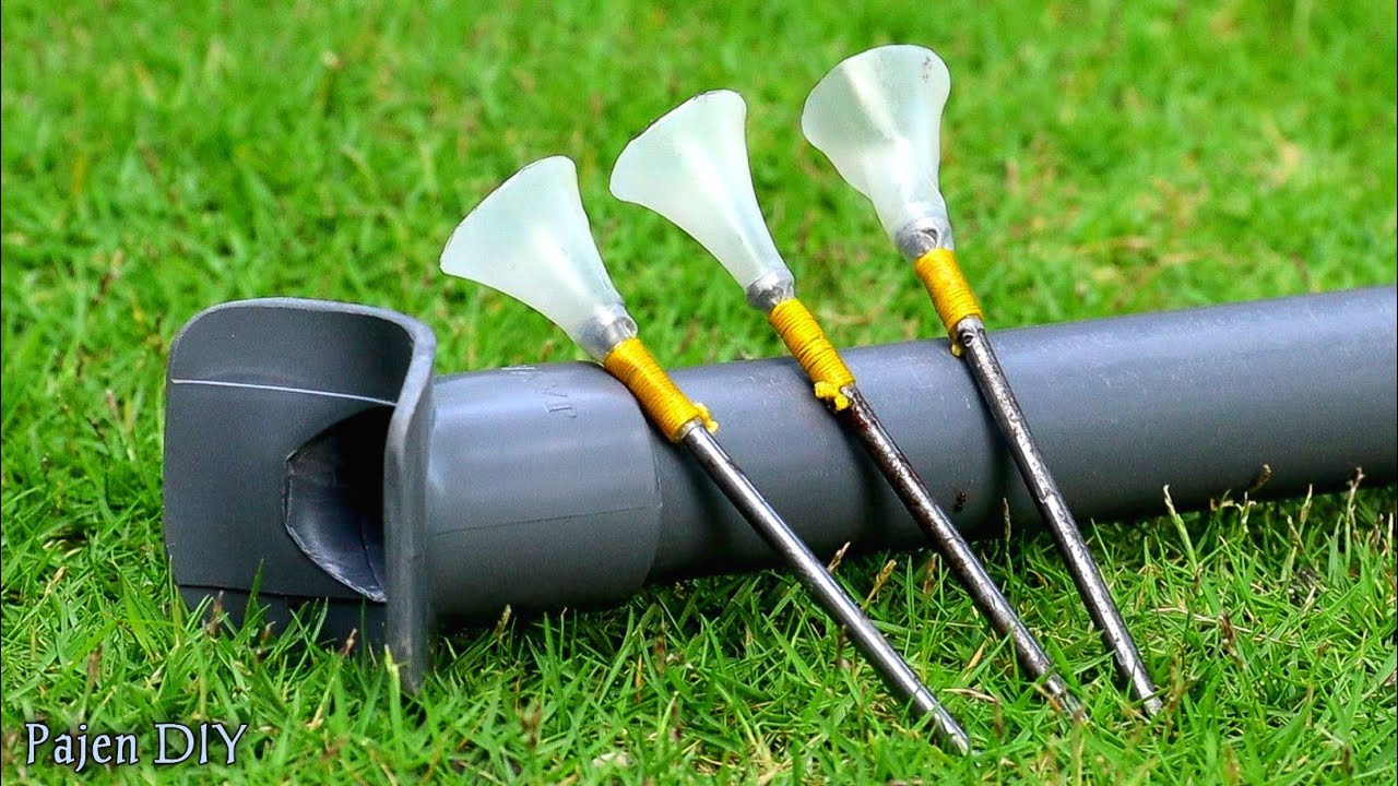 DIY Slingshot - How To Make Powerful PVC Blowgun