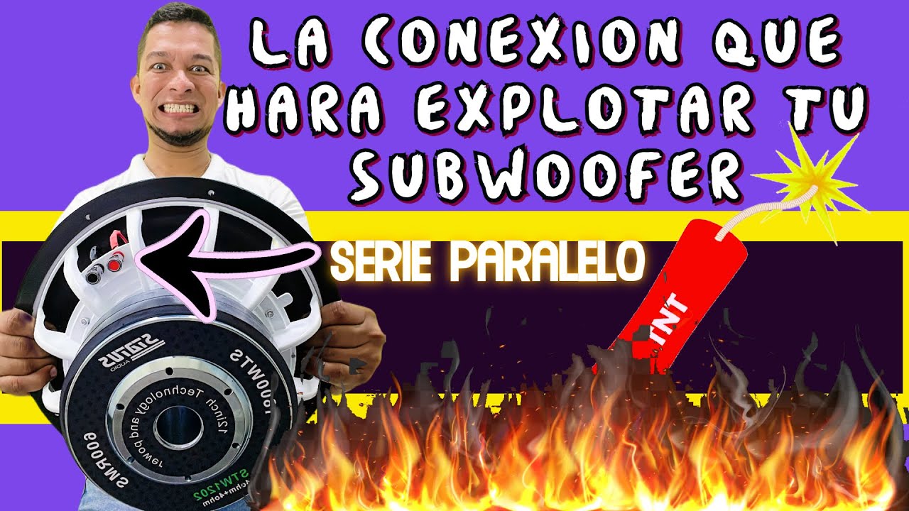 COMO CONECTAR UN SUBWOOFER DOBLE BOBINA (Serie-Paralelo)