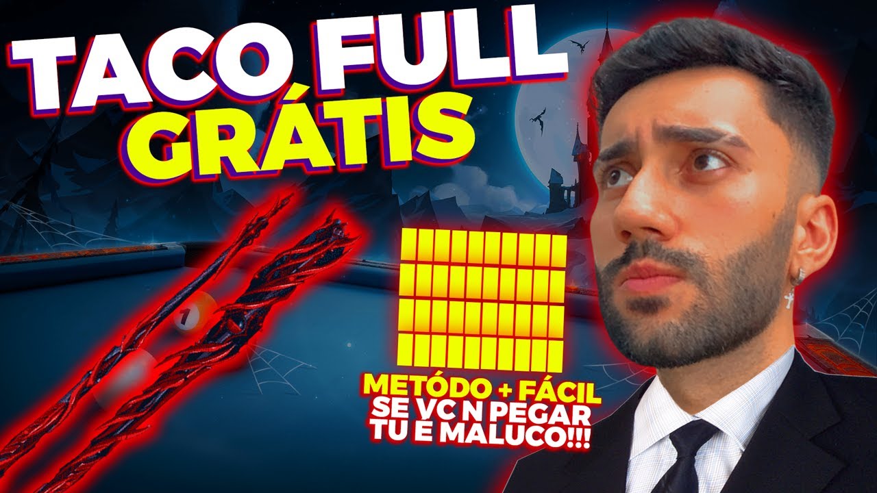 🤯 TACO GRÁTIS | COMO DEIXAR TACO POOL V RISING NO MÁXIMO GRÁTIS NO 8 BALL POOL