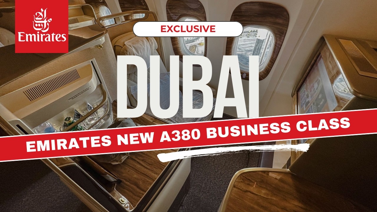 Новый бизнес-класс Emirates в 2026 году — полный обзор самолета A380, маршрут Сидней — Дубай.