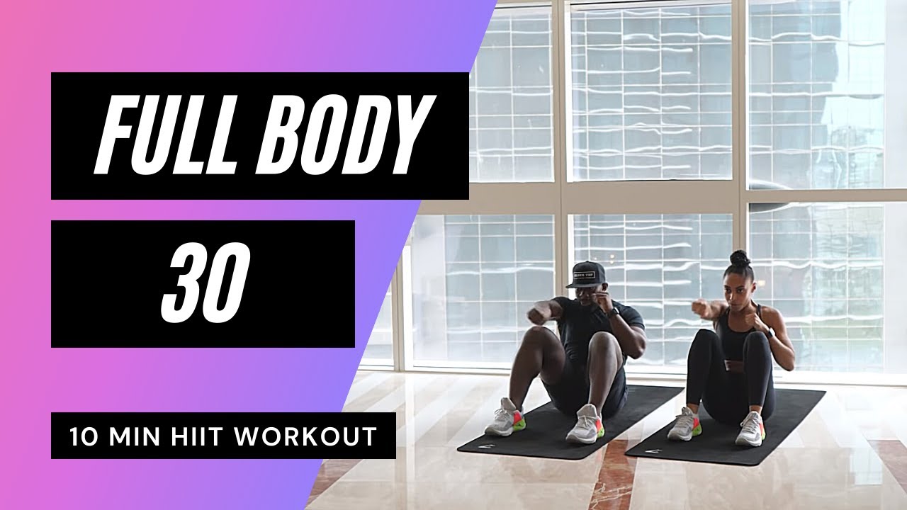 10 MIN FULL BODY WORKOUT / HIIT | MrandMrsMuscle