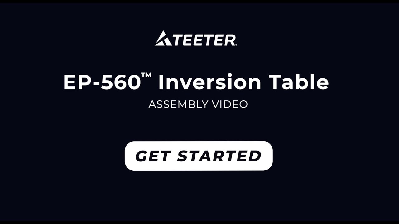 Teeter EP-560 Assembly Instructions (E61006BLK)