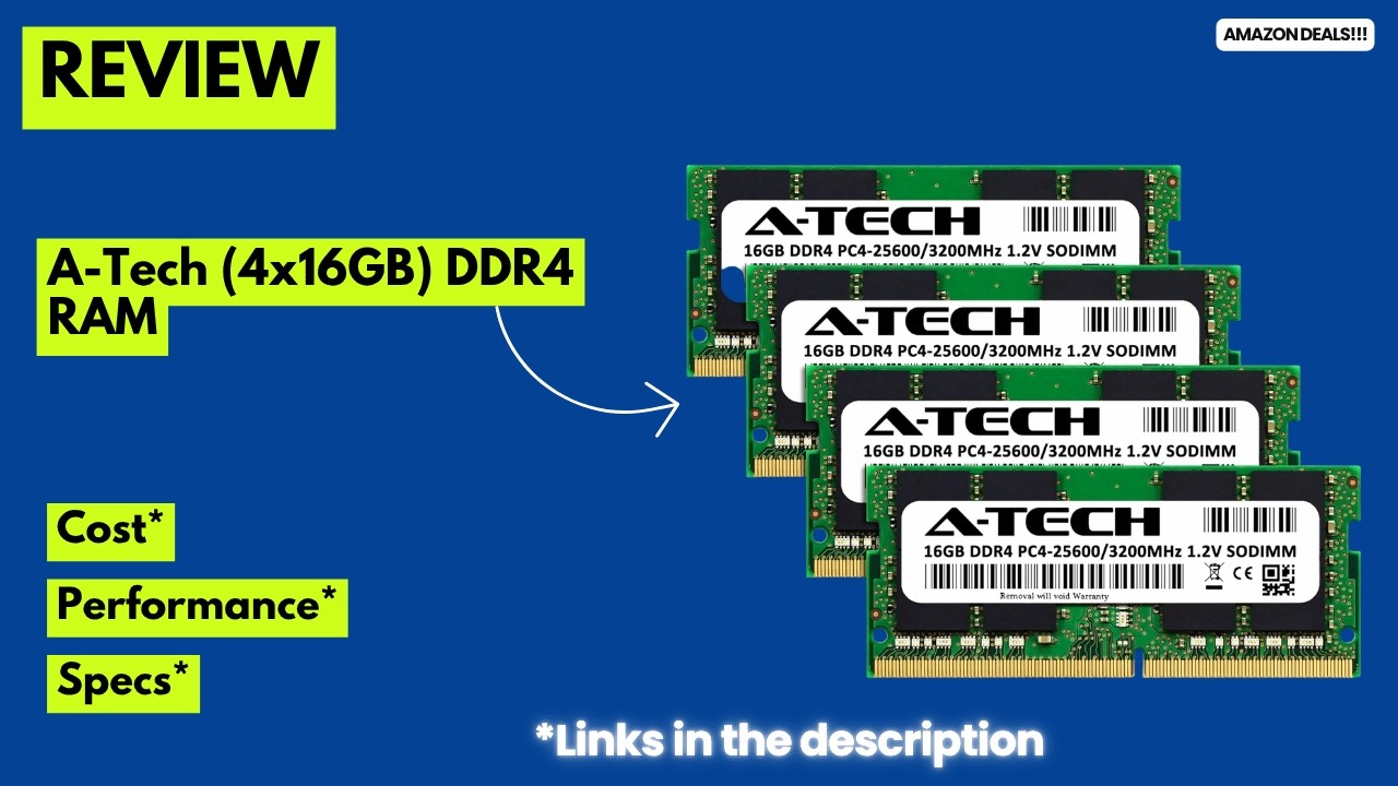 Обновление оперативной памяти ноутбука до 64 ГБ! Обзор A-Tech DDR4 3200MHz SODIMM: максимальное п...