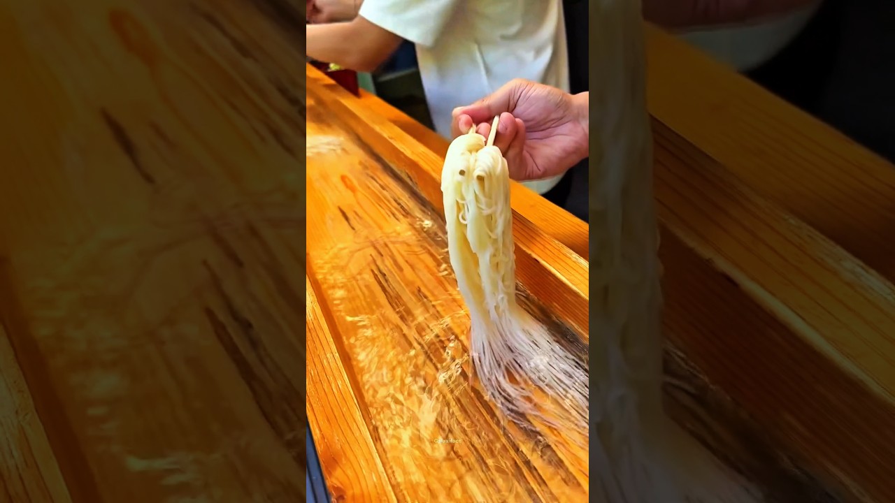 Nagashi Somen &ndash; Japan&rsquo;s Coolest Summer Noodle Challenge! 🍜 | Would You Try This? #shorts