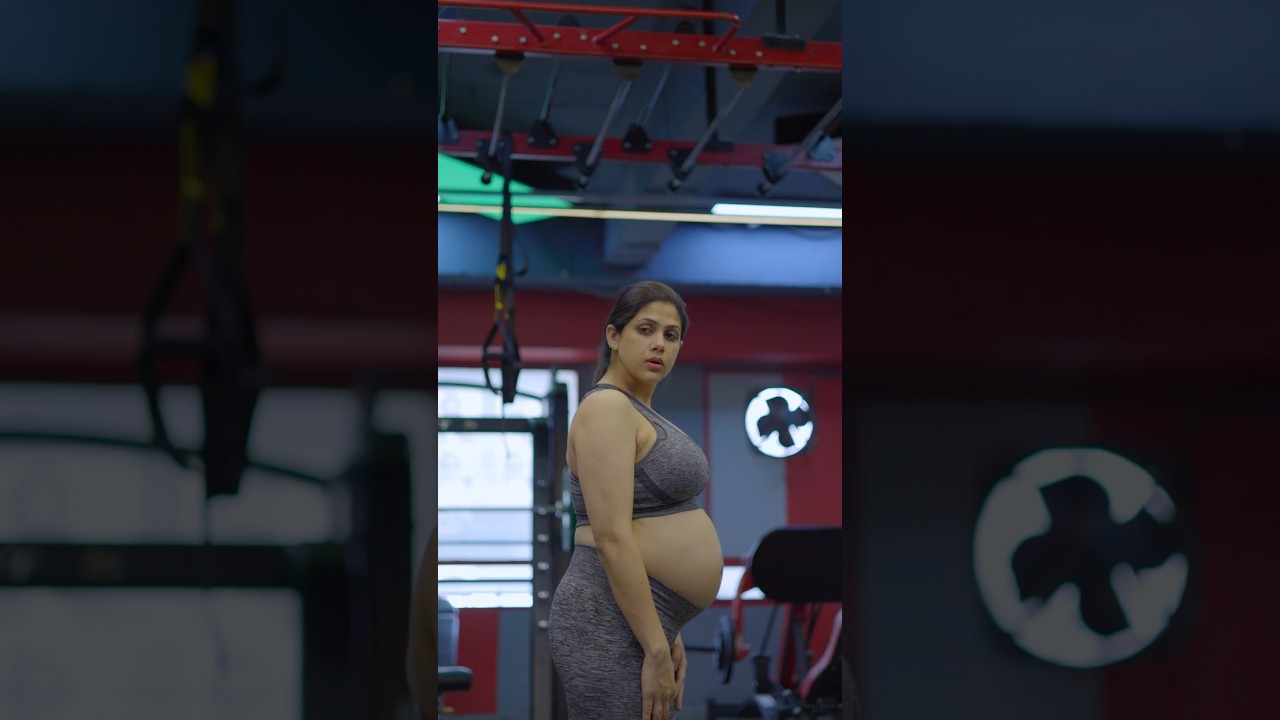 Glimpse of my pregnancy🤰 workout 🏋🏻&zwj;♀️ #pregnancy #fitness #workout