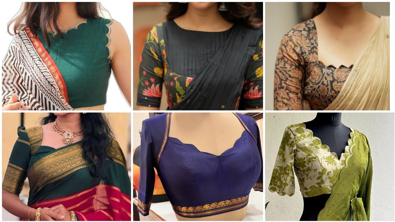 Front neck blouse designs || Latest blouse designs for reference 
