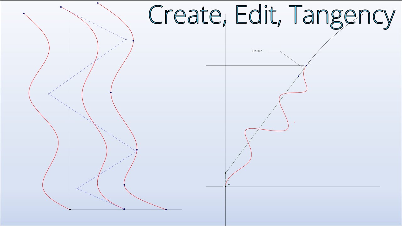 Alibre | All about splines!  How to Make Them, Edit Them, Get Them Tangent!