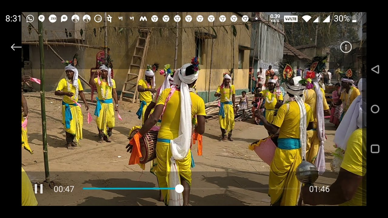 santali karam dance || santali karam enenj chodka || rinja karam enej