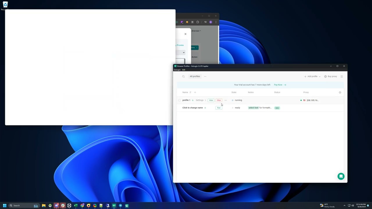 Proxy Integration with GoLogin