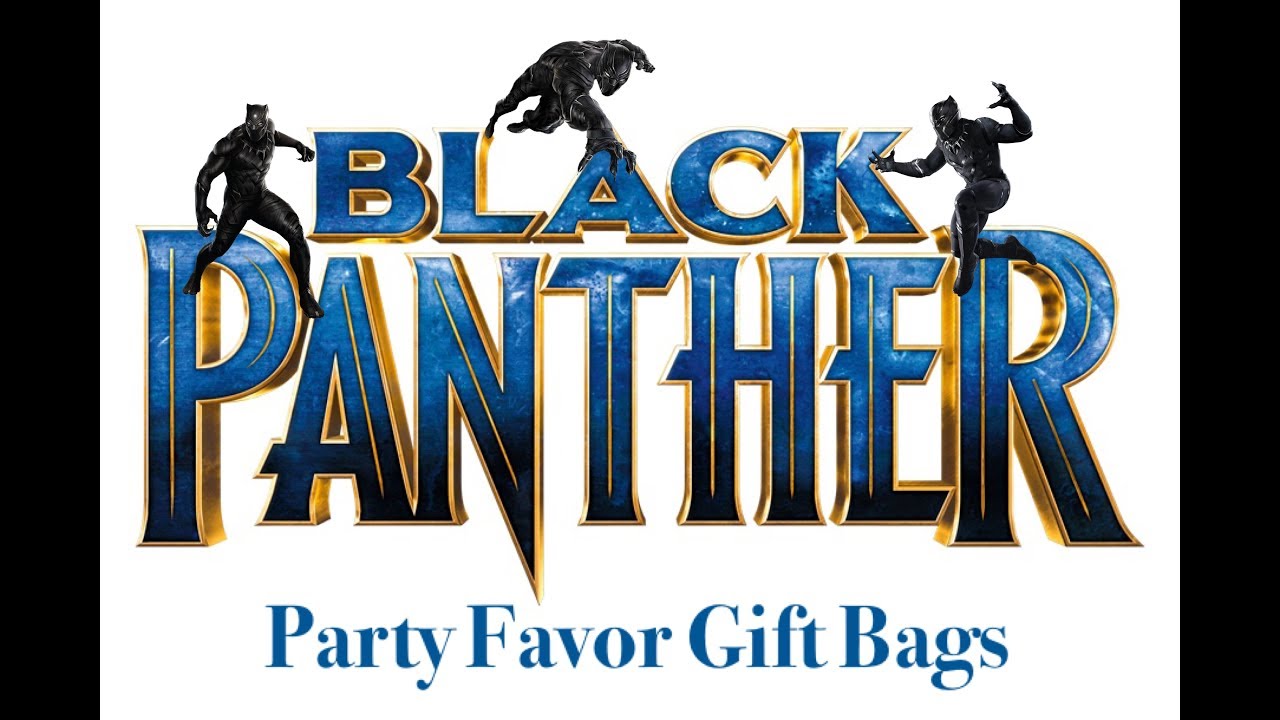 Custom Goody Bags| Black Panther Birthday Party Supplies| DIY Birthday Bags