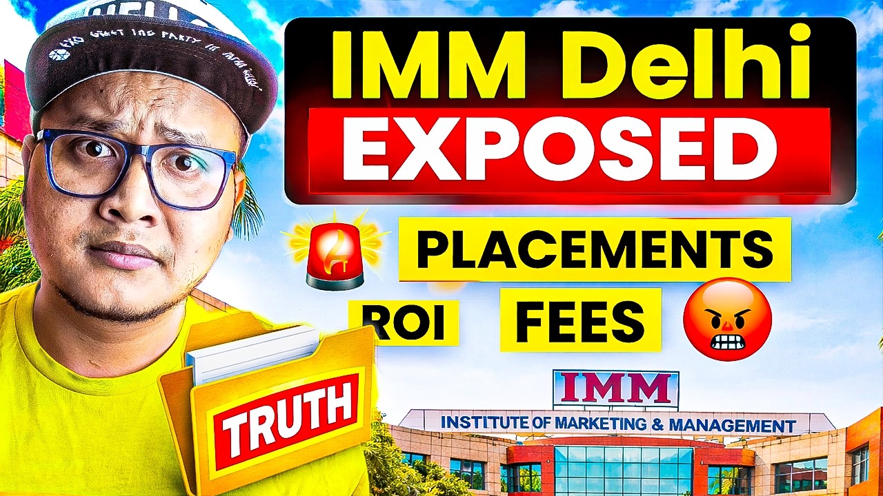 IMM Delhi Exposed 🚨 | Placements Reality, Fees & Honest Review✅