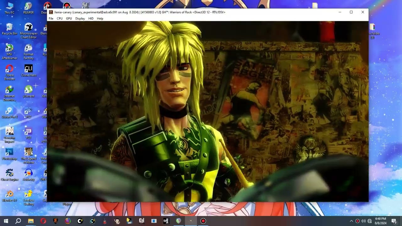 Guitar Hero Warrior of Rock / Fleurishana - Idol! / Xenia Emulator / Disabled Motion Blur / Xbox 360