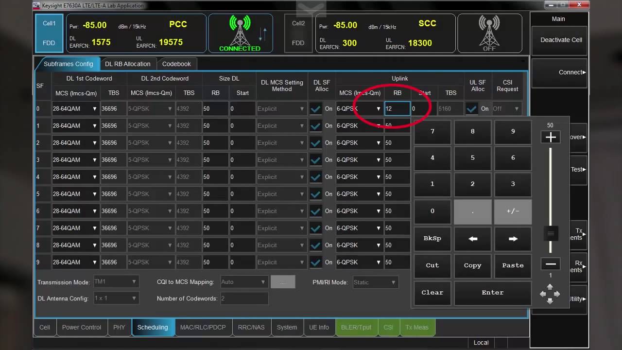 LTE-A UE Transmitter Measurements | E7515A UXM Wireless Test Set | Keysight