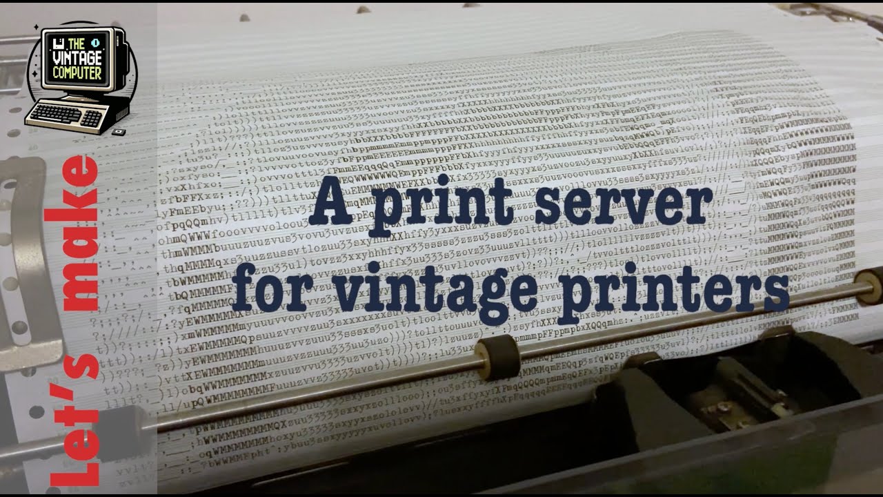 Let's make a network print server for vintage, parallel printers