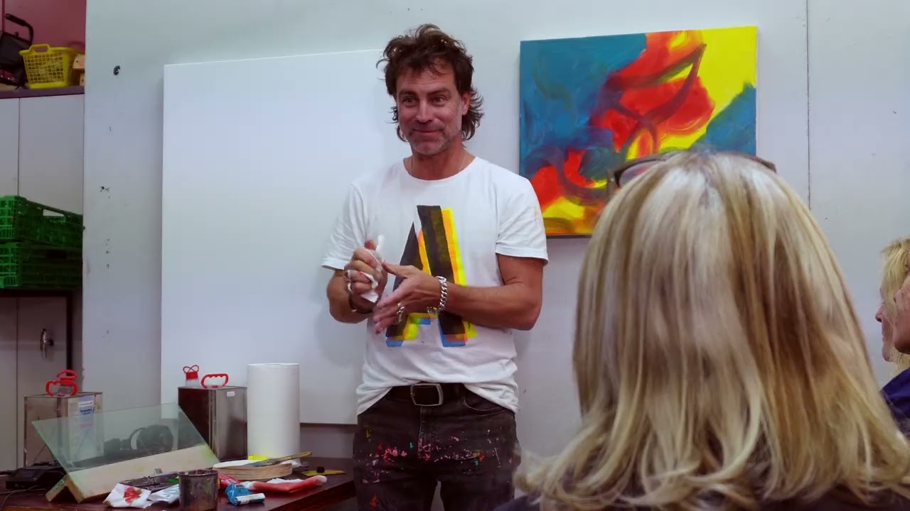 Atelier pour peindre comme Gerhard Richter par ART CLASSE par Stéphane Ducret, en Français