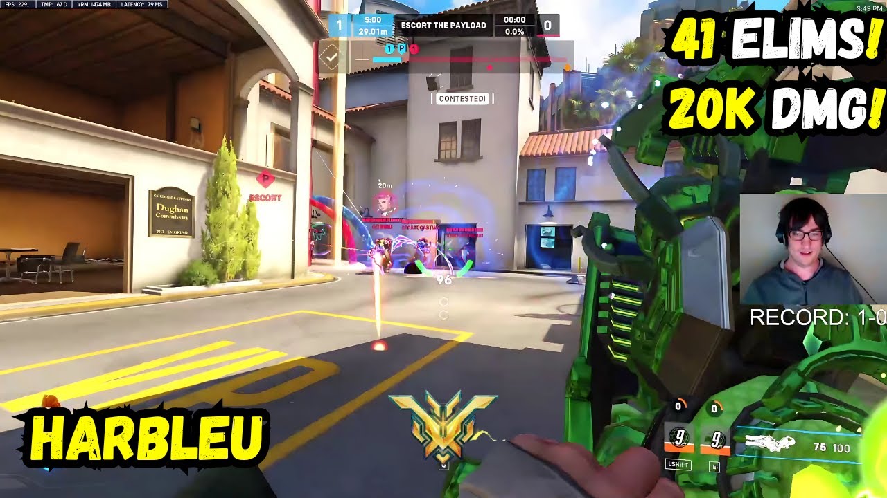 41 ELIMS! 🫧TOP 50 ZARYA MAIN! 🫧 HARBLEU | OVERWATCH 2 SEASON 12