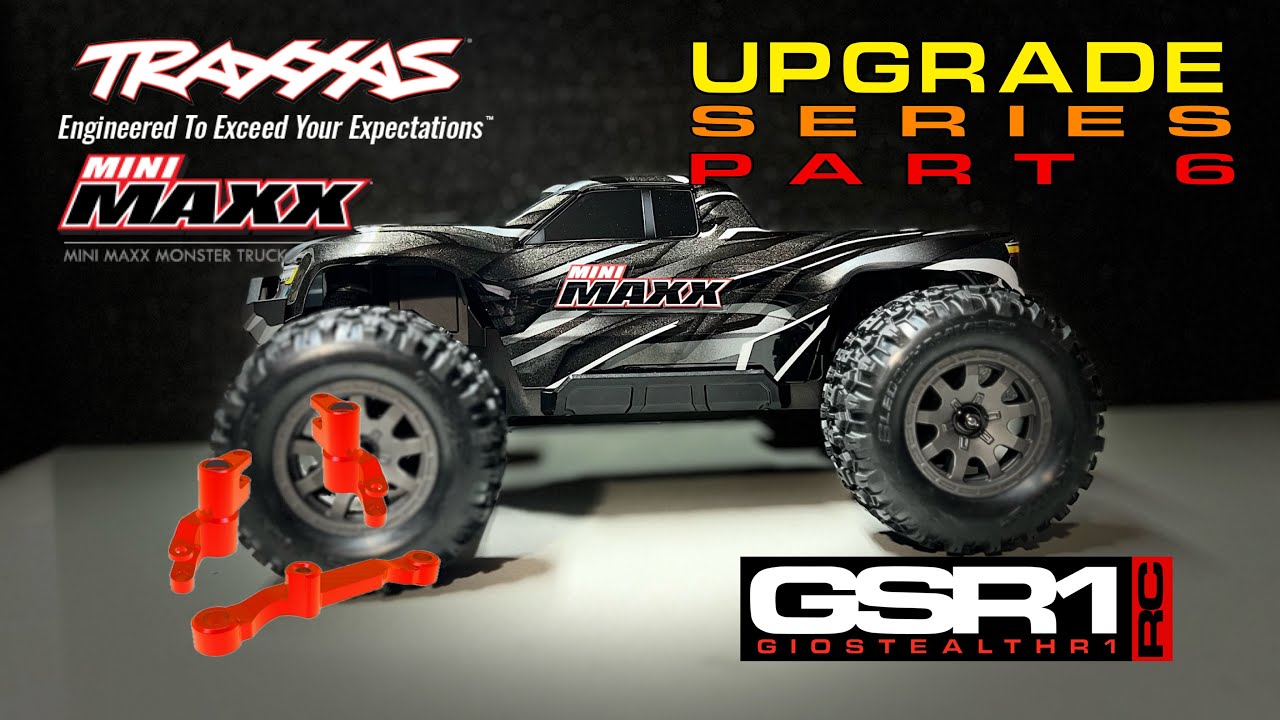 Traxxas Mini Maxx Upgrade Series Part 6 Steering Bell cranks 10743 Red