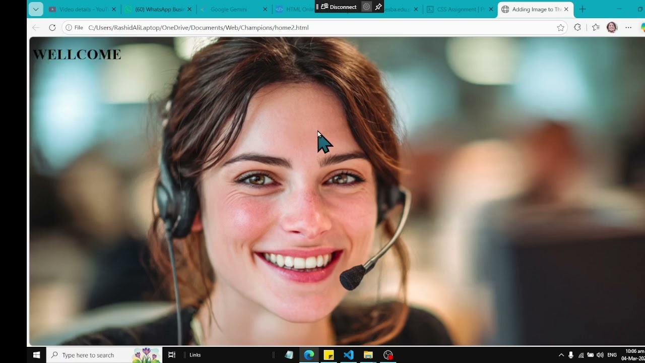 Inserting Image on webpage in HTML