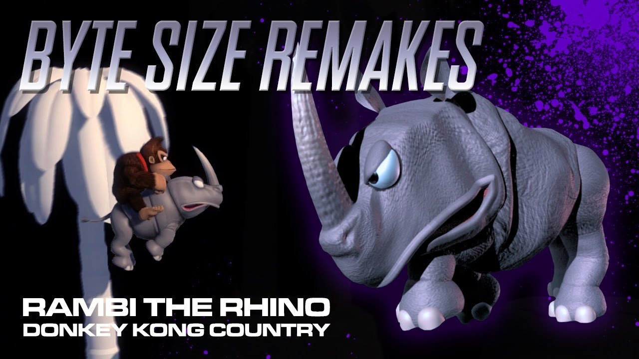 Byte Size Remakes 1 - Donkey Kong Country - Rambi the Rhino