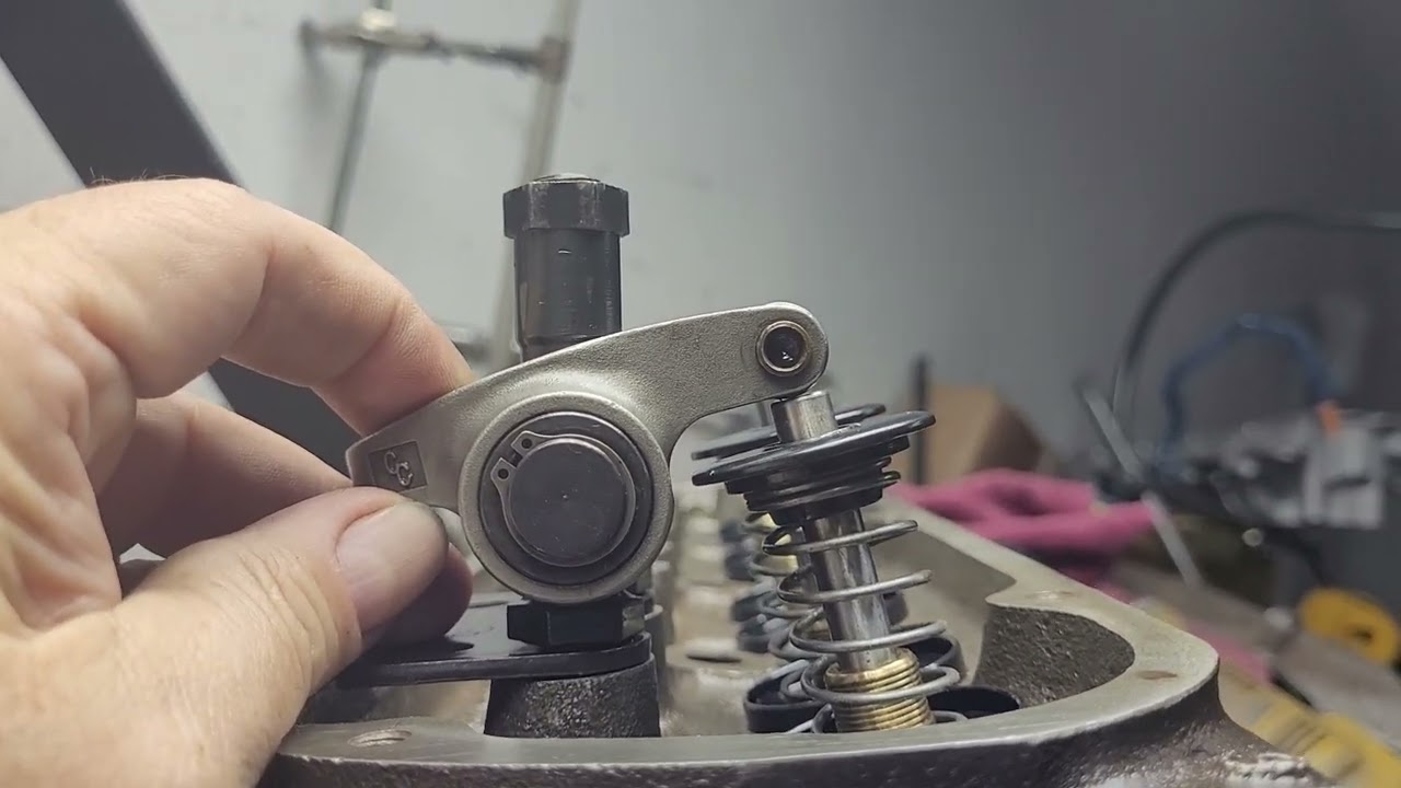 Gt40p Ford ported cylinder heads Rocker stud, guide plate issue and valve train geometry.