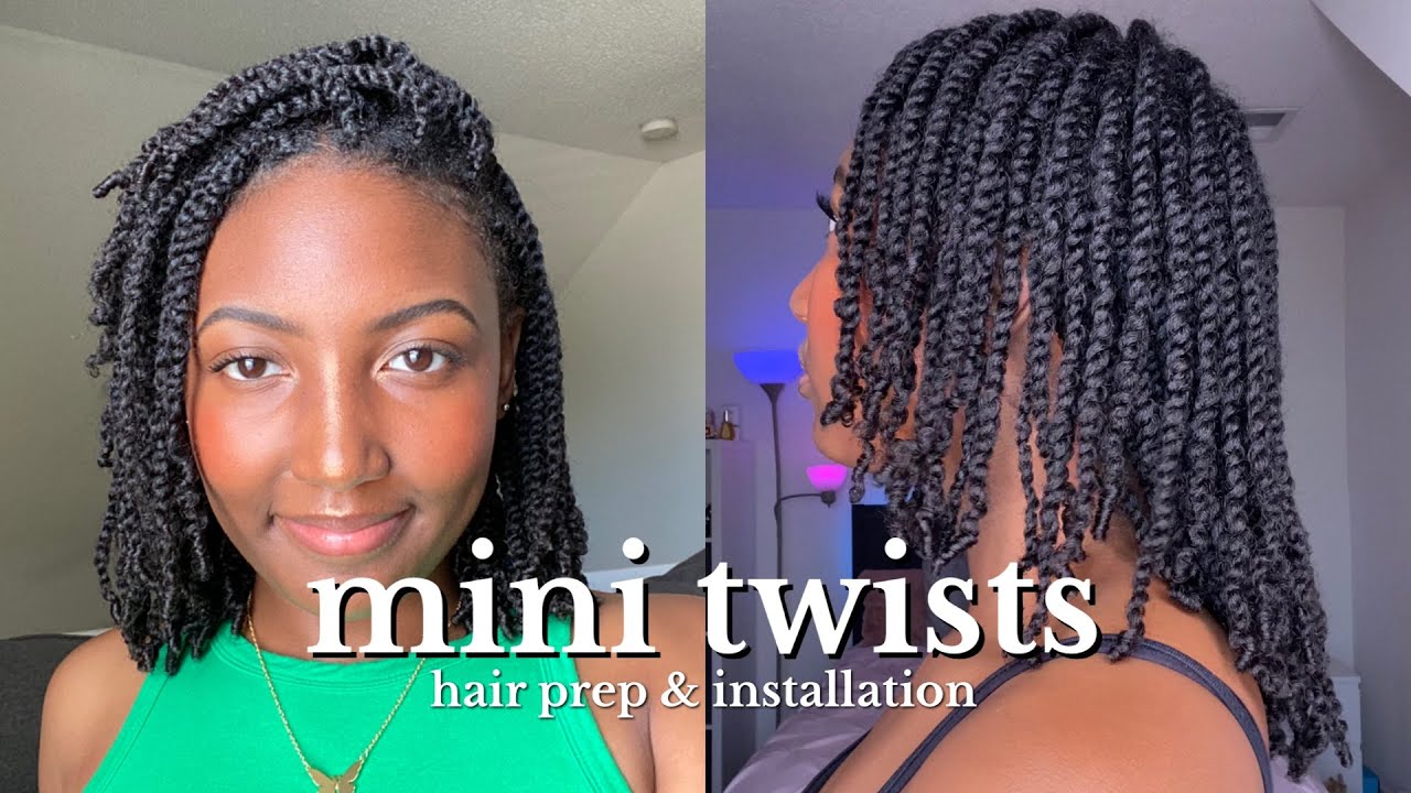 the BEST PROTECTIVE STYLE for TYPE 4 NATURAL HAIR (mini twist tutorial!) | Simply Cam