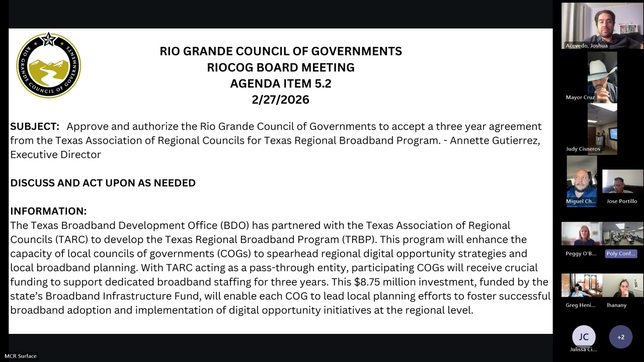 BOD meeting 2/27/2026