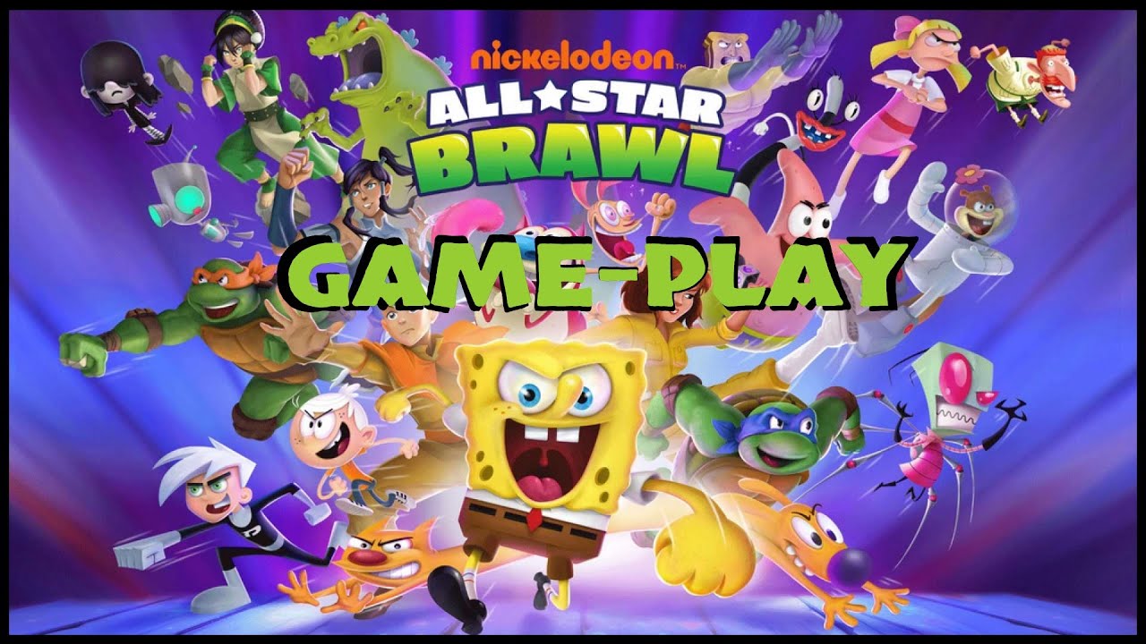 Nickelodeon All-Star Brawl 2025 | GamePlay | Conhecendo o Game | TIPO SMASH-BROS |