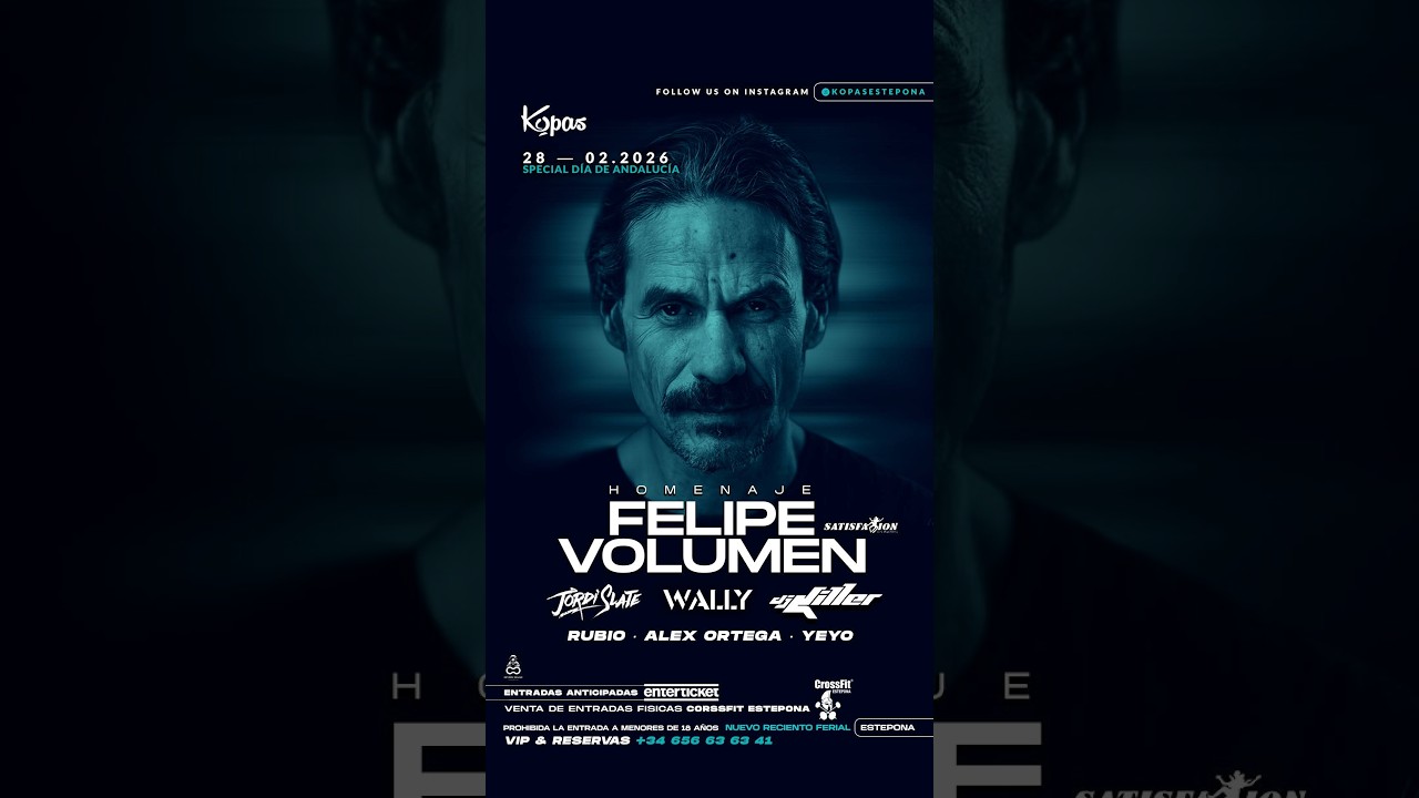 FELIPE VOLUMEN Homenaje Felipe Volumen Retro Deluxe en Sala Kopas Estepona 2026