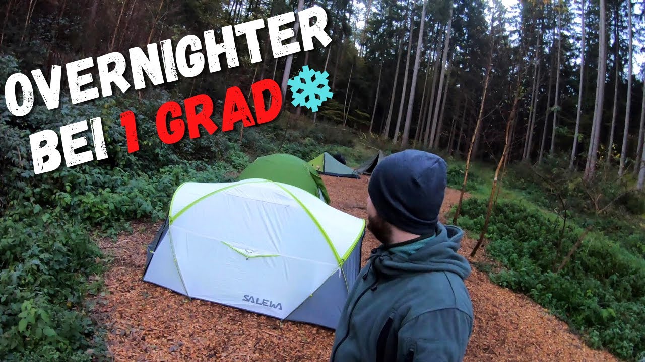 Overnighter im Pfälzerwald bei 1° | Wandern und Schlafen auf dem Trekkingplatz