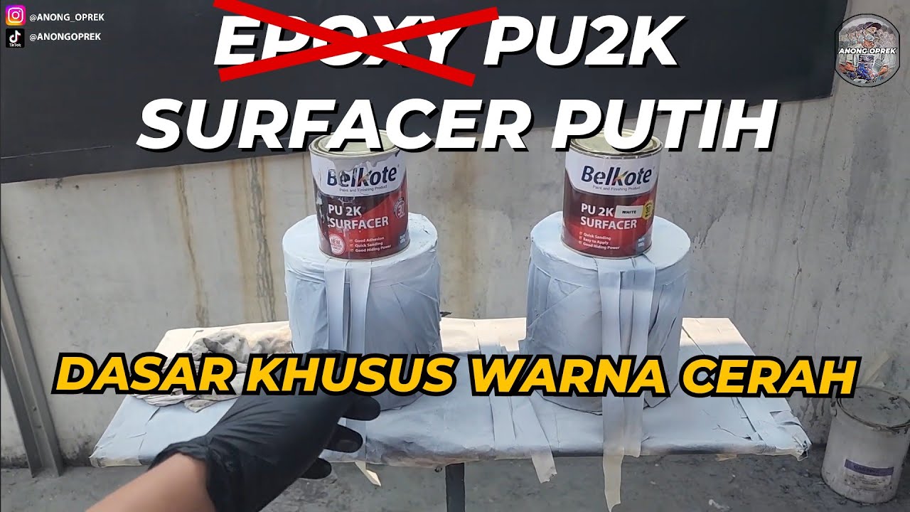 PU2K SURFACER WHITE BELKOTE PAINTS