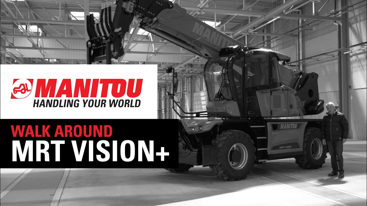 Walk around Manitou rotating telehandler Vision+