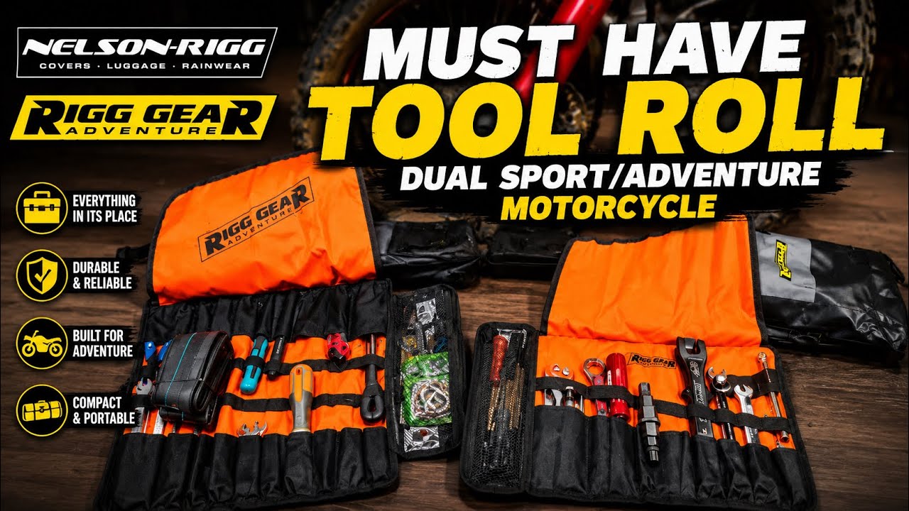 Motorcycle Tool Roll | Dual Sport / Adventure #nelsonrigg #dualsport #adventurebike