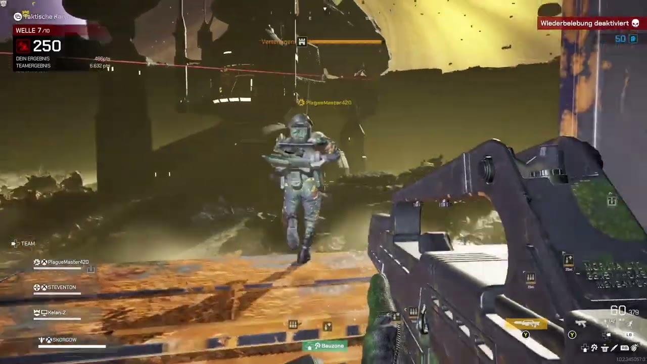 Starship Troopers Extermination - Horde Mode Wave 7 ... Base Gate ,online gameplay (xbox series x)